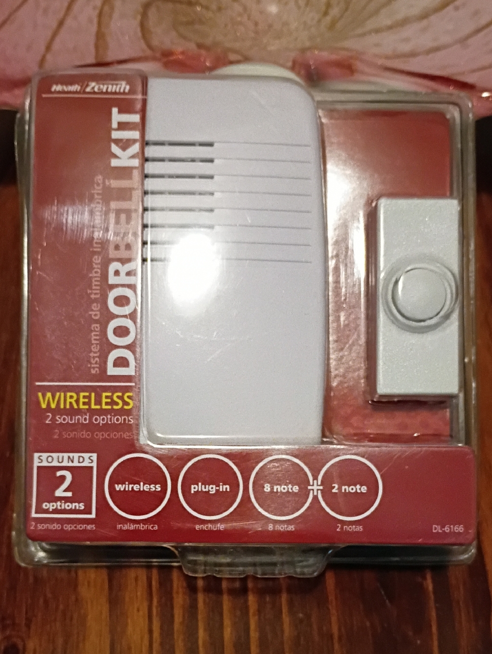 Zenith White Wireless Doorbell Kit with Red Packaging
